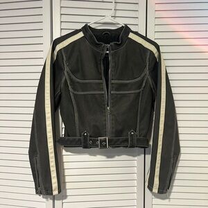 Women's Black and White Jacket